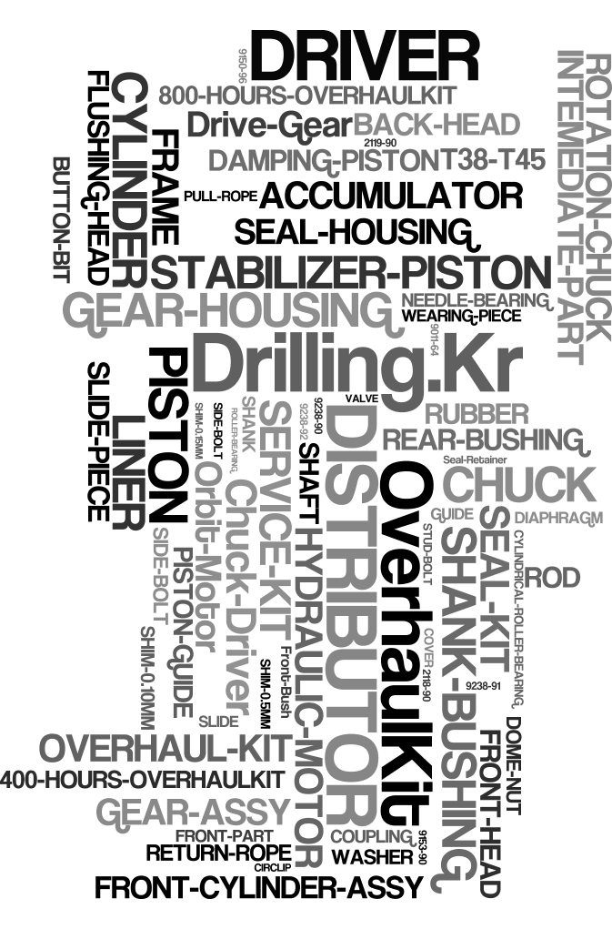 Drifter Spare Parts for Sandvik, Tamrock, Furukawa, Ingersoll Rand, Junjin, Soosan, Atlas, etc