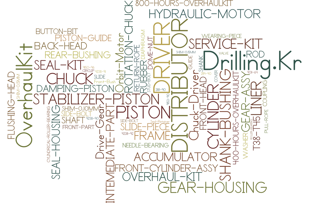 Drifter Spare Parts for Sandvik, Tamrock, Furukawa, Ingersoll Rand, Junjin, Soosan, Atlas, etc