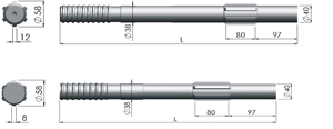 Shank Ingersoll Rand YH50 YH55