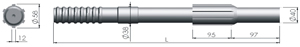 Shank Ingersoll Rand YH50RP YH55RP