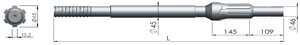 Shank Ingersoll Rand YH65RP YH70RP YH80RP
