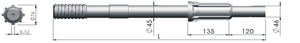 Shank Ingersoll Rand YH95RP YH100RP