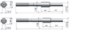 Shank Ingersoll Rand YD90M / YD100M