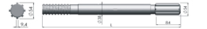 Shank Atlas Copco COP1338MEX